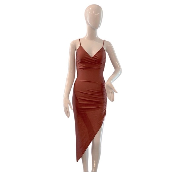 ⭐️ Windsor Women's Dress Copper color Size Small Thin Straps V neck - Picture 9 of 10